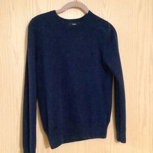 Quince Navy Cashmere Sweater, Size S